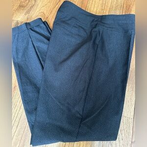 EBUC LADIES SIZE 12 LORD and TAYLOR KELLY PULL ON STRETCH BLACK CUFFED PANT